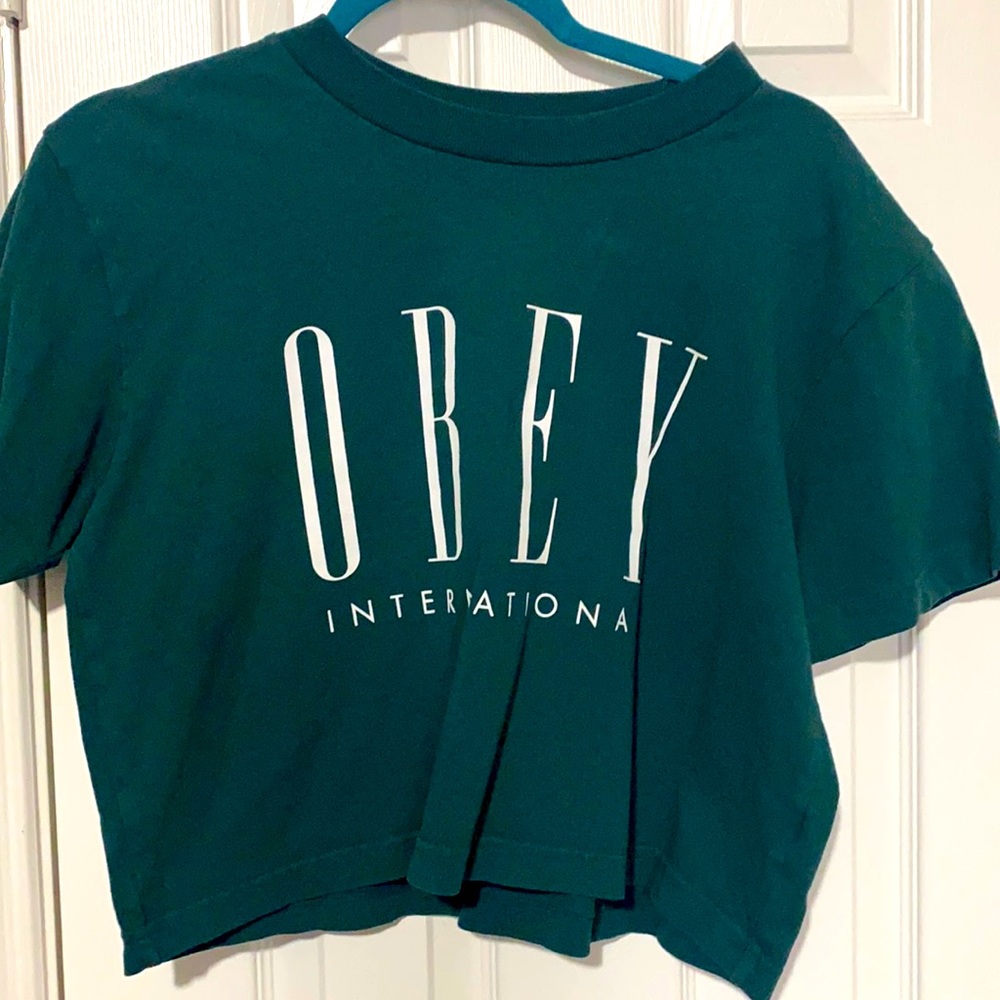 Dark green crop top